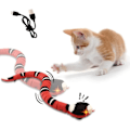 Miniatyrbilde 1 av 5: Interaktive katteleker Piperleker for hunder Kattleker for kjæledyr Slange Elektrisk infrarød induksjon Snake Gag Toy