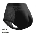 Miniatyrbilde 1 av 2: Kvinners Ass Lifter Vadderte Truser Sømløs Hip Enhancer Body Shaper Undertøy Truser for Kvinner Svart 126-1 M