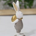 Miniatyrbilde 2 av 5: 1 par Kaninfigur Ornament Mikrolandskap Statue Påskedekorasjon