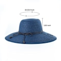 Miniatyrbilde 2 av 5: Sommerstrohatt for kvinner med bred brem Strand Vikbare solhatter Floppy Roll Up Cap Uv UPF 50+ Kepsar