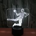Håndball Nattlampe, 3D Illusjon LED-lampe, 7 Farger Dimbar