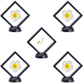 Miniatyrbillede 1 af 5: 5 dele (sort) flydende udstillingsmontre, 3D-gennemsigtige displaystativer