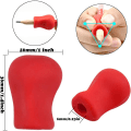 Miniatyrbilde 3 av 4: 10 stk. pennegrep for barn Ergonomiske pennegrep silikon, tilfeldig farge