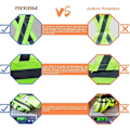 Miniatyrbillede 2 af 5: Pieces Hi-Vis Reflekterende Sikkerhedsvest, Justerbar Sikkerhedsvest til Løb, Cykling og Motorcykler, af DEBUNS