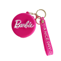 Miniatyrbillede 2 af 5: 1:a Barbie Rosa Myntpung Nøglering Høretelefon Etui Ba