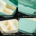 Miniatyrbillede 3 af 5: Bento Box, Bento Box Lunchbox för Vuxna, Idealisk Läcksäker Lunchbox Rosa