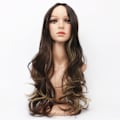 Pikkukuva 3 / 5: TG Pitkä Aaltoileva Synteettinen Peruukki Naisille Gradientti 24 Tuumaa Natural Curly W