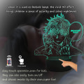 Miniatyrbillede 5 af 5: Anime Satoru Gojo 3D LED Natlampe til Soveværelsesindretning
