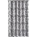 Duschdraperi Mögelresistent Antibakteriellt Vattentätt Polyester för Badrum 200 x 220 cm Svart Grått Mönster