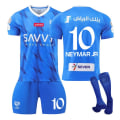 Miniatyrbillede 1 af 2: 23-24 Saudi League Riyadh New Moon Trøje Hjemme Blå Neymar nr 10 Fodboldtrøje NO.10 NEYMAR JR 26