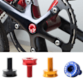 Miniatyrbild 2 av 5: Cykel Vevaxelstift Bottenfäste 8 mm Insex för Nyckelarm Skruvaxelfäste Bultar Vev Aluminiumlegering Cykeldelar Guld