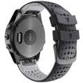 Miniatyrbillede 2 af 4: Silikonarmbånd Sort & Grå til Garmin Fenix ​​5/5Pro/6/6Pro Sort, grå