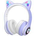 Pikkukuva 1 / 5: Bluetooth-lastenkuulokkeet HD-mikrofonilla/LED-valoilla (violetti)