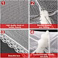 Miniatyrbild 3 av 5: Mattskydd Mattält, 3-pack Vikbara Mattskydd i Mesh, Pop-up Myggnät för Flugor, Insekter, Myggor (Vit, 12 Tum)