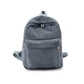 Large Capacity Corduroy Backpack Cabin Aesthetics School Supplies School Bag Grey