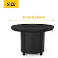 Miniatyrbillede 5 af 5: Sort 420D Cover (diameter 80 cm)