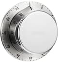 Mekanisk kökstimer, 304 rostfritt stål magnetisk matlagningstimer med 70dB högt larm, inget batteri behövs för matlagning bakning och klassrum, silver