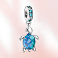 Miniatyrbild 1 av 7: Ny Charm 925 Sterling Silver Murloc Bead Krabba Svart Pärla Hänge Murano Sköldpadda Passar Original Pandora Armband Kvinnor Kärlekspresent P32