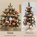 Miniatyrbild 5 av 5: Små Konstgjorda Julgranar, Bordsskiva Mini Julgran, Förbelyst Julgran Skrivbordsdekorationer för Jul