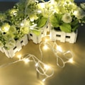 Miniatyrbillede 2 af 4: U 100 LED 10m Indendørs Lysstreng Dekoration til Bryllup Fest Jul Varmt Hvid