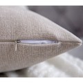 Miniatyrbilde 4 av 5: Neutrala putetrekk 20x20 tommer sett med 2 solide rustikke gårdsputetrekk firkantet etui for hjemmesofa sofadekorasjon