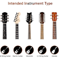 Miniatyrbild 4 av 5: Gitarrväggfäste Hängare 2-pack, svart valnöt väggkrok Hållare Stativ för akustisk elektrisk gitarr bas Ukulele.