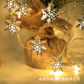 Miniatyrbillede 8 af 9: LED julelysstreng smedejern julemand snemand hjorte juletræ jule strømpe dekoration lys jul 【Warm Light】Christmas Mix and Match 2AA battery model - 1.5m 10 lights