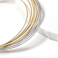 Pikkukuva 5 / 5: 1/2/3/5 10 kpl Metalliset Ohut Hiusharjat DIY-Käsitöihin Hopea 1,5mm 1Set