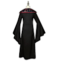 Pikkukuva 3 / 5: Vampyyri-asu Halloween tytölle Vampyyrimekko kuningatar-asu 110cm tyyli1