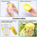 Miniatyrbild 4 av 5: Asiatisk Bålgetingsfälla, Hängande Utomhusfälla för Getingar och Bålgetingar, Inomhus Plastflaska Bålgetingsfälla Kit, Mygg, Flugor, Knottfälla, 2 st, av DEBUNS