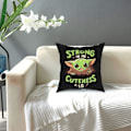Miniatyrbillede 3 af 3: Mode og slidstærkt Bab-y Yoda pudebetræk 18'' x 18'' Kast pudebetræk Dobbeltsidet dekorativt firkantet pudebetræk til sofa soveværelse sofa, 8