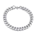 Pansarlänk Armband Kedja Armband Silver 9mm silver