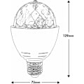 Miniatyrbillede 3 af 5: LED Party Lampe, Automatisk Roterende 3W Multi-Farve LED Pære, Disko Lys Effekt, Egnet til Alle Lamper med E27 Sokkel, Hvid