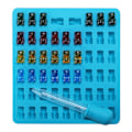 Miniatyrbillede 6 af 6: Is/Chokolade/Gele-form med 50 gummibamser inkl. pipette