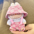 Miniatyrbild 1 av 7: Labubu Kläder och Accessoarer Lyx Designer Endast, Dockor Ingår Ej, Labubus Original med Klädset för La Bubu Docka_qd Pink G leather strap two-piece set