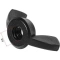 Miniatyrbillede 4 af 5: M3 Vingmøtrik Nylon Finger Twist Fasteners Sort 25 Pak