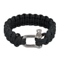 Rannekoru Paracord Naimakka Classic Medium 21cm musta [kk]
