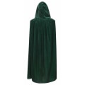 Miniatyrbillede 2 af 5: Fløjlskappe med hætte til børn Halloween jul Fancy Cape til børn (sort)