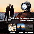Miniatyrbillede 4 af 5: 2 stk. 3-Modes LED Lommelygte Camping Tilbehør 145 Timer Varig Lys Vandafvisende Sko Dekoration Croc Forlygte (Rød) Red