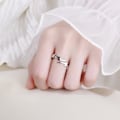 Miniatyrbild 4 av 5: Damring, silver 925 – ultratunn justerbar ring 8#