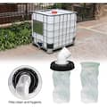 Miniatyrbillede 2 af 4: 45° IBC lågfilter, 163 mm nylon regnvandsfilter, vaskbart med låg til IBC regnvandstank DN 150