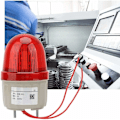 Miniatyrbillede 5 af 5: LED Strobe Signallys 220V AC/3W, LED Blinkende Fyr Advarselslampe Alarmlys, Bolt Fastgjort, Diameter 75mm