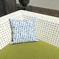 Miniatyrbild 5 av 5: Kuddfodral för utomhus/inomhus, ENDAST fyrkantiga kuddfodral, moderna kuddfodral för soffa uteplats Soffdekoration 18 x 18, 2-pack, Pebble Blue
