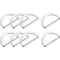 Miniatyrbillede 1 af 5: Metal D-ringe Spænde, Svejste D-ringe Spænde til Syning af Tøjremme Tasker Bælte DIY Tilbehør