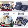 Miniatyrbild 4 av 5: Vicloon Packningskuber, 6-pack Set för Kläder Resebagageorganisatorer Förvaring Marinblå