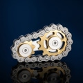 Miniatyrbillede 4 af 5: TG Sprocket Zipper Cykelkæde Novelty Desktop Metal Legetøj 1. (Colo