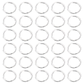 Miniatyrbilde 2 av 3: 50 stk Rustfritt Stål Praktiske Holdbare Gjenbrukbare Lettvægt Flat Split Ring Nøkkelring Kollegaer Venner