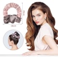 Miniatyrbilde 4 av 5: TG Varmefrie Krøller Hodebånd, Myk Sovende Curling Scrunchie for Langt/Middelslangt Hår, Varmefri Hårcurlers Scrunchie Satin Overnight Curls Hodebånd