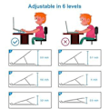 Miniatyrbillede 5 af 5: Foldbart laptopstativ i aluminiumslegering, sølv