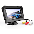 Miniatyrbillede 1 af 5: 4,3 tommer LCD-skærm Bakkamera med vandtæt monitor til SUV Lastbil Bil